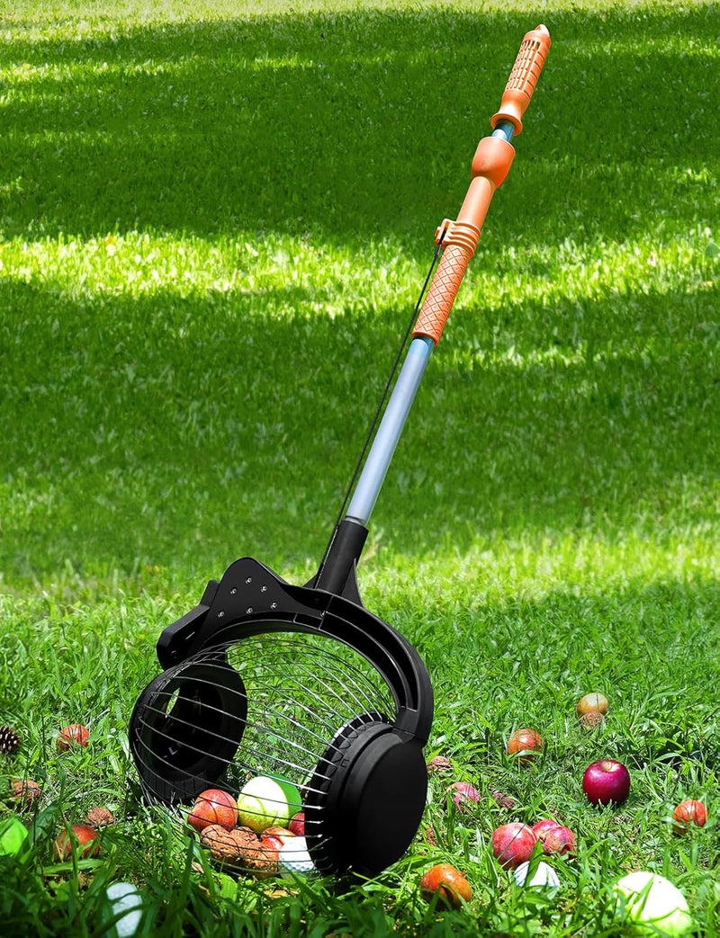 GASREKV Nut Gatherer for Walnuts with 1.8-Gallon Capacity, No-Bend Emptying Design，Acorn Picker Upper Roller Suitable for 1.2"-3.6" Walnuts,Chestnuts, Fallen Apples & Tennis Balls(No Small Acorns) - Image 1